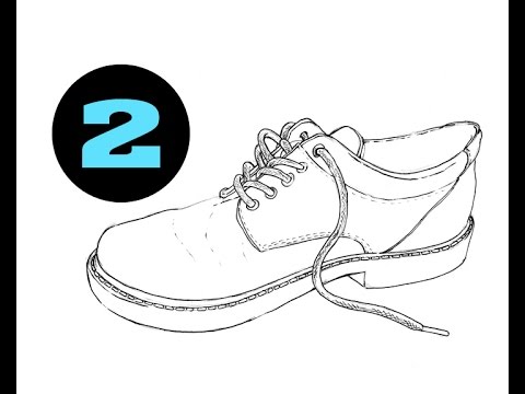 480x360 Contour Drawing The Shoe - Contour Shoe Drawing