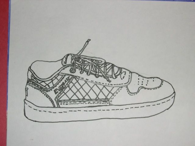 640x480 Contour Line Drawing Shoe Kids' Art Projects Contour Line - Contour Shoe Drawing