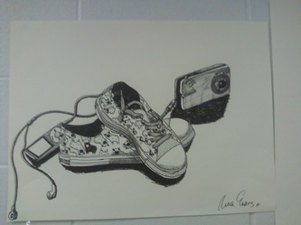 333x249 The Smartteacher Resource Contour Line Shoes - Contour Shoe Drawing