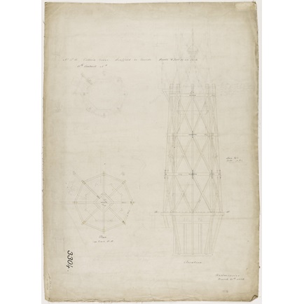 434x434 Contract Drawing For Victoria Tower, Houses Of Parliament, Palace - Contract Drawing