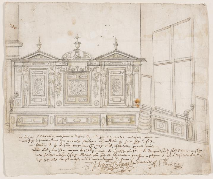 717x600 Contract Drawing For A Ceremonial Bench - Contract Drawing
