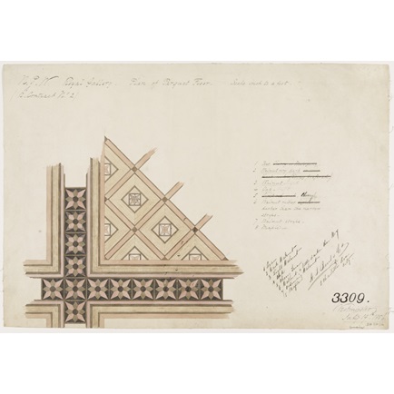 434x434 Contract Drawing For The Royal Gallery, Houses Of Parliament - Contract Drawing