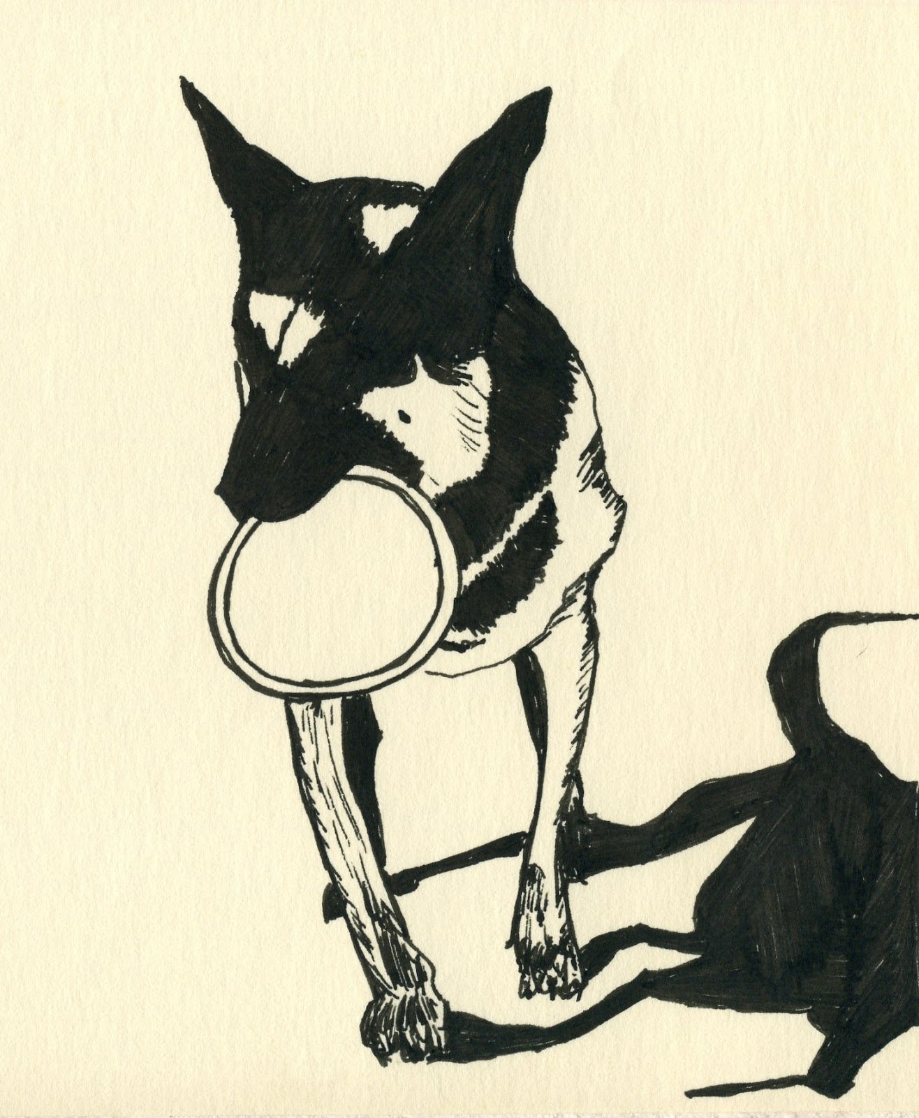 1316x1600 scribbling with spirit high contrast drawings of dogs really work! - Contrast Drawing