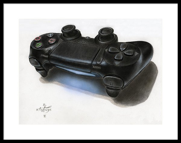 600x474 Controller Drawing Framed Print - Controller Drawing