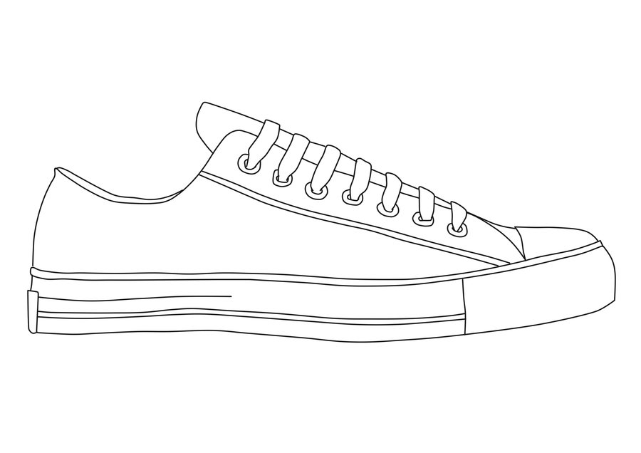 Converse Drawing at PaintingValley.com | Explore collection of Converse ...