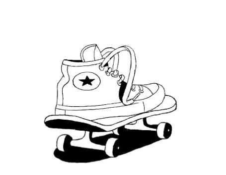 455x351 everyone loves their chucks - Converse Drawing