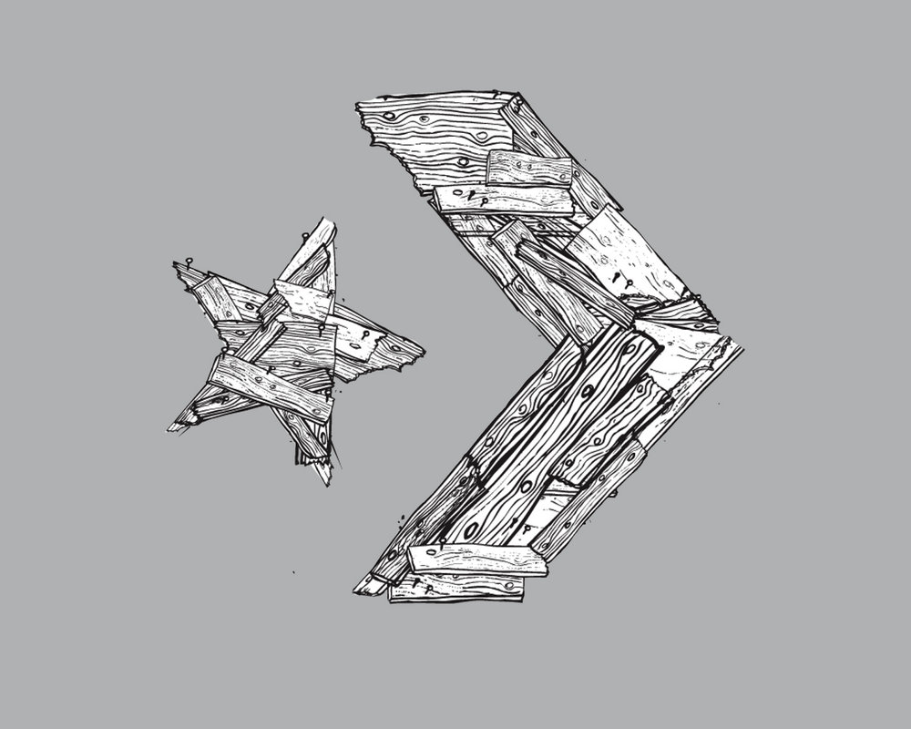 1000x800 Converse Ben Cole - Converse Logo Drawing