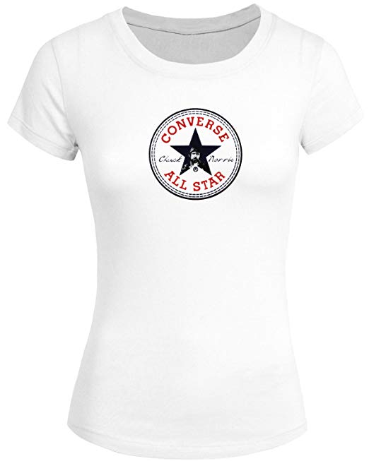 522x653 Funny Chuck Norris Converse Logo For Women Printed Short - Converse Logo Drawing