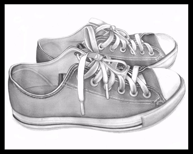 735x589 Aden Shoes Draw Best Cars - Converse Shoe Drawing