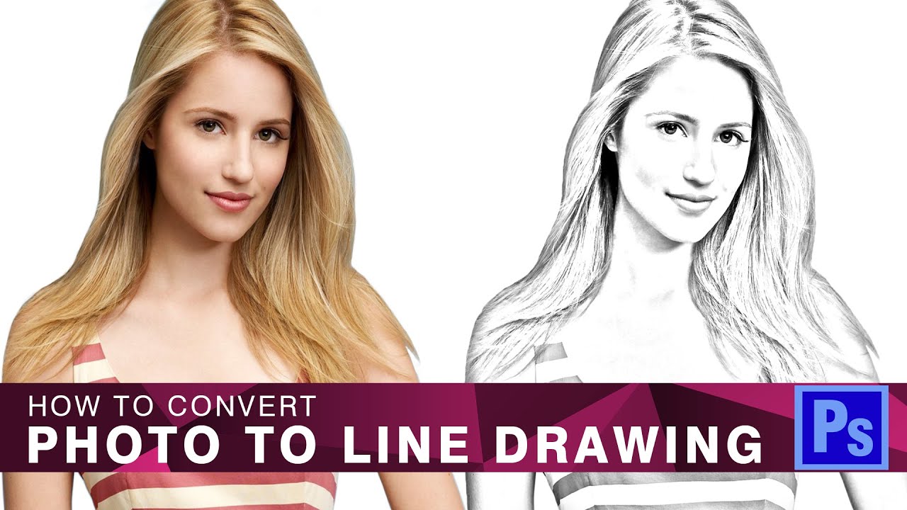 1280x720 New} How To Convert Photo To Line Drawing In Photoshop - Convert Image To Drawing