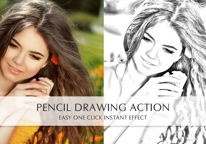 700x490 Free Pencil Drawing Action - Convert Photo To Pencil Drawing Online Free