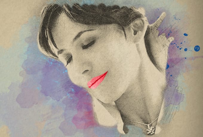 680x457 convert your photo to pencil drawing with watercolor - Convert To Drawing