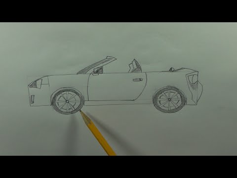 480x360 how to draw a convertible sports car - Convertible Car Drawing