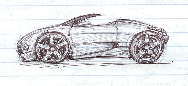 769x351 car drawings, etc car drawing - Convertible Car Drawing