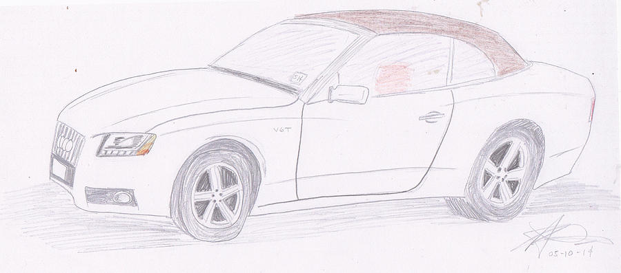 900x397 audi convertible drawing - Convertible Drawing