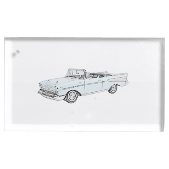 540x540 blue chevy bel air convertible drawing table number holder - Convertible Drawing