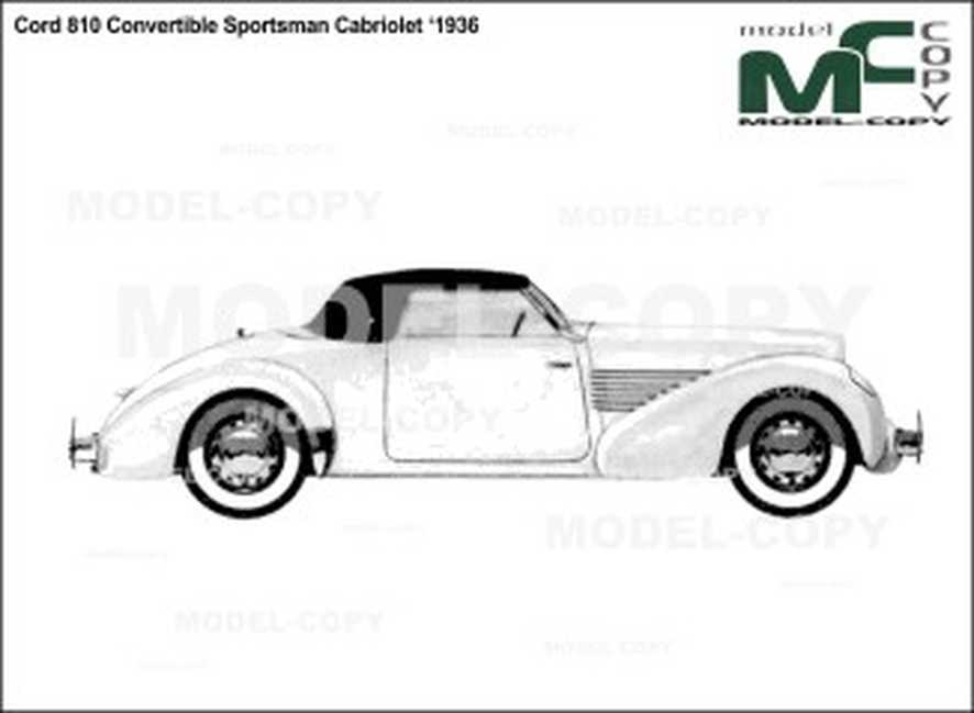 886x649 cord convertible sportsman cabriolet - Convertible Drawing