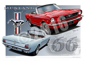 300x212 mustang convertible print - Convertible Drawing