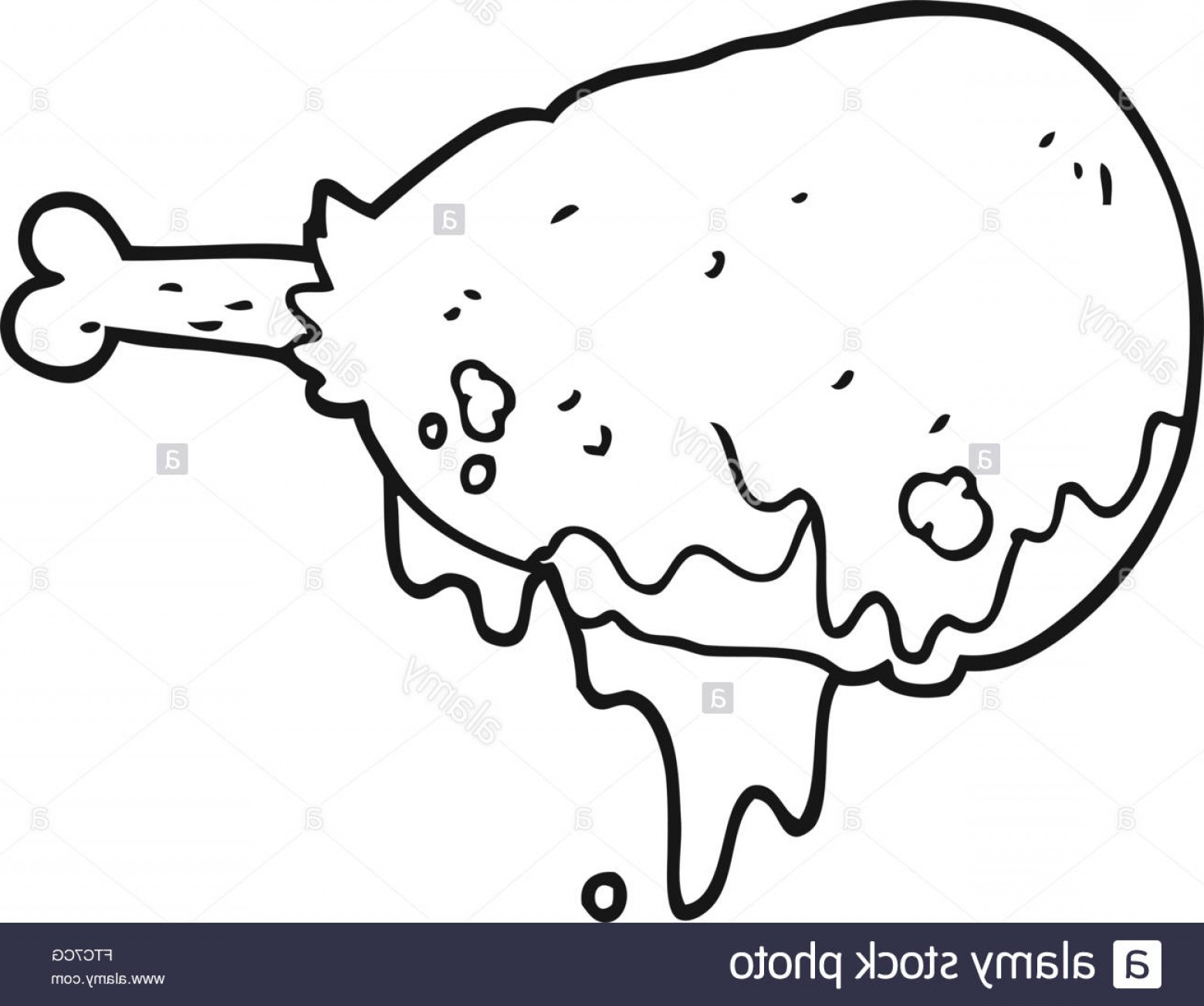 1560x1304 Stock Photo Freehand Drawn Black And White Cartoon Cooked Chicken - Cooked Chicken Drawing