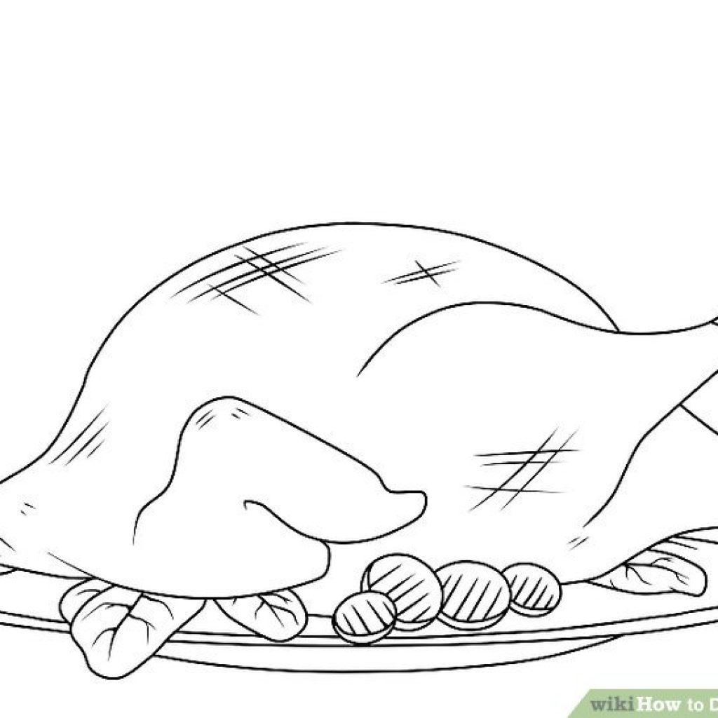 1024x1024 Cooked Turkey Drawing Animal Clipart House Clipart Online Download - Cooked Turkey Drawing