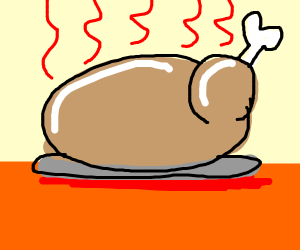 300x250 Cooked Turkey Drawing - Cooked Turkey Drawing
