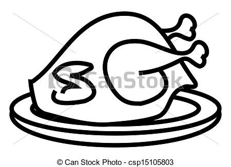 450x326 Cooked Turkey Drawing Turkey Drawing - Cooked Turkey Drawing