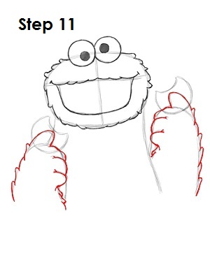 300x388 how to draw cookie monster - Cookie Drawing