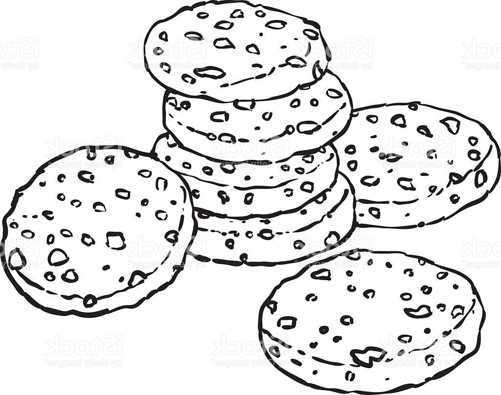 1024x808 top chocolate chip cookie doodle vector images - Cookie Drawing