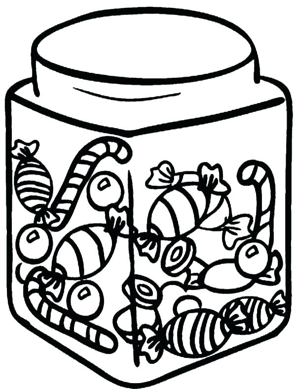 600x790 cookie jar coloring - Cookie Jar Drawing