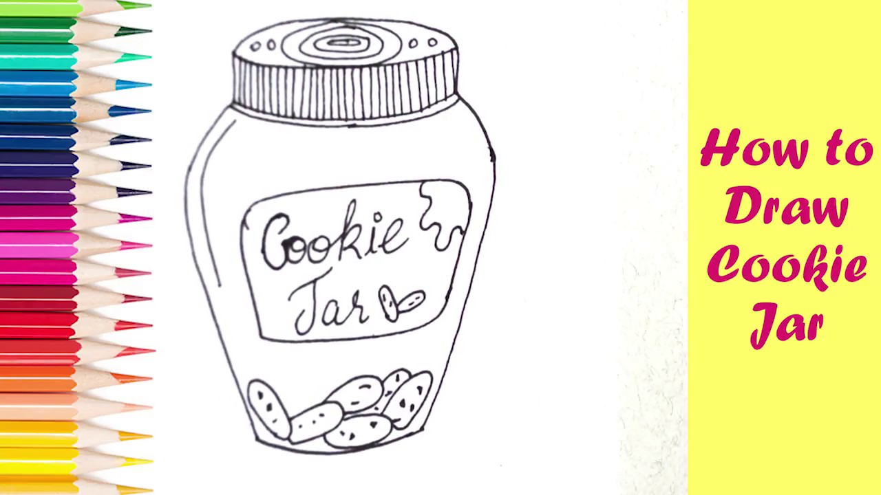 Cookie Jar Drawing at PaintingValley.com | Explore collection of Cookie ...