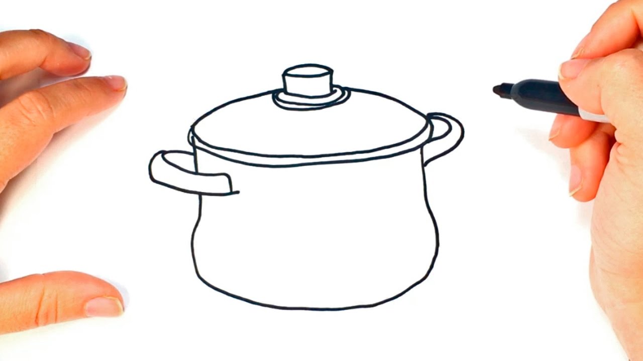 1280x720 How To Draw A Pot Cooking Pot Easy Draw Tutorial - Cooking Drawing