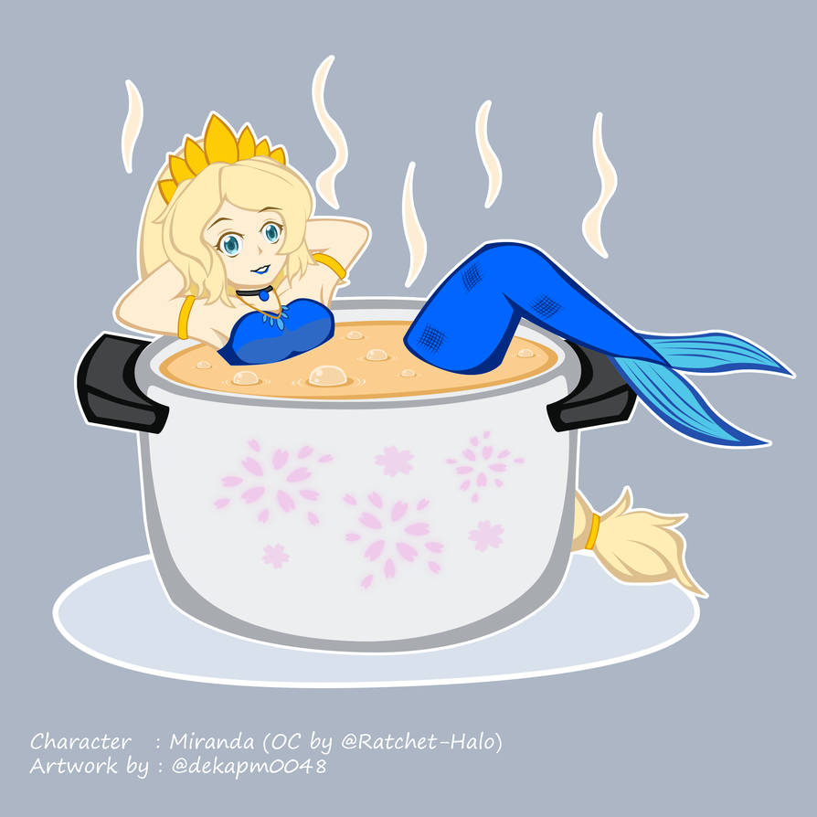 894x894 Mermaid In Cooking Pot - Cooking Pot Drawing