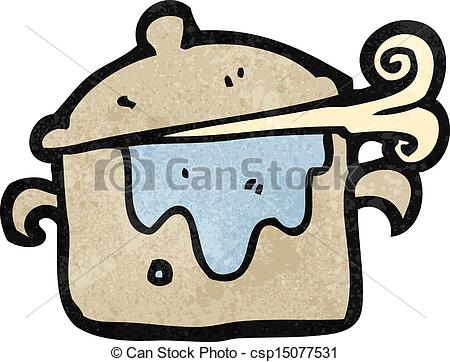 450x362 Retro Cartoon Cooking Pot - Cooking Pot Drawing