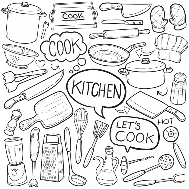 626x626 kitchen utensils vectors, photos and free download - Cooking Utensils Drawing