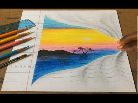 480x360 Cool Drawing Optical Illusion - Cool 3d Drawings