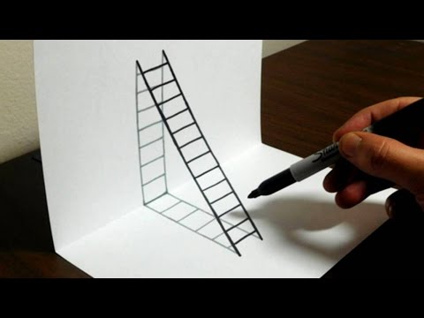 480x360 How To Draw A Ladder - Cool 3d Drawings