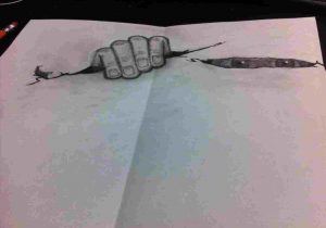 300x210 Drawings On Paper With Pencil Way To Draw A D - Cool 3d Drawings