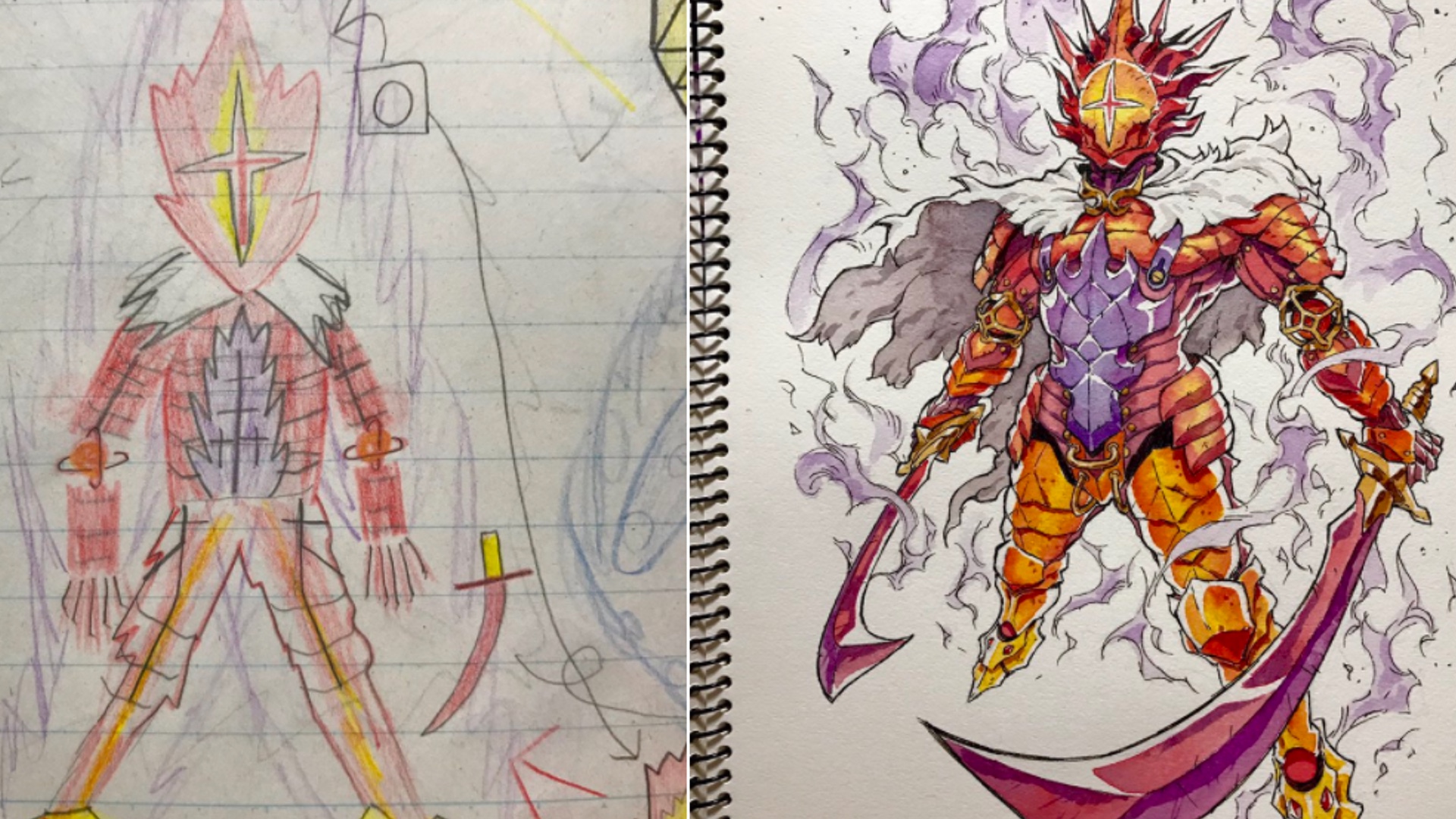 1920x1080 Anime Artist Turns More Of His Son's Drawings Into Cool Character - Cool Anime Drawings