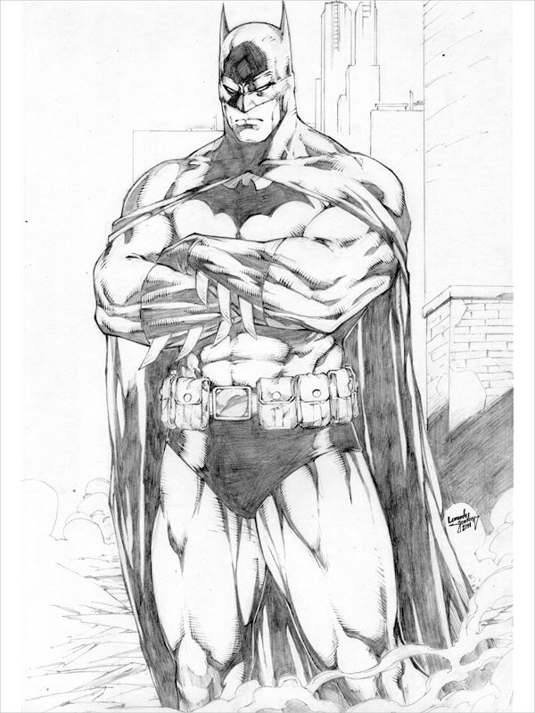 600x800 Batman Drawing - Cool Batman Drawings