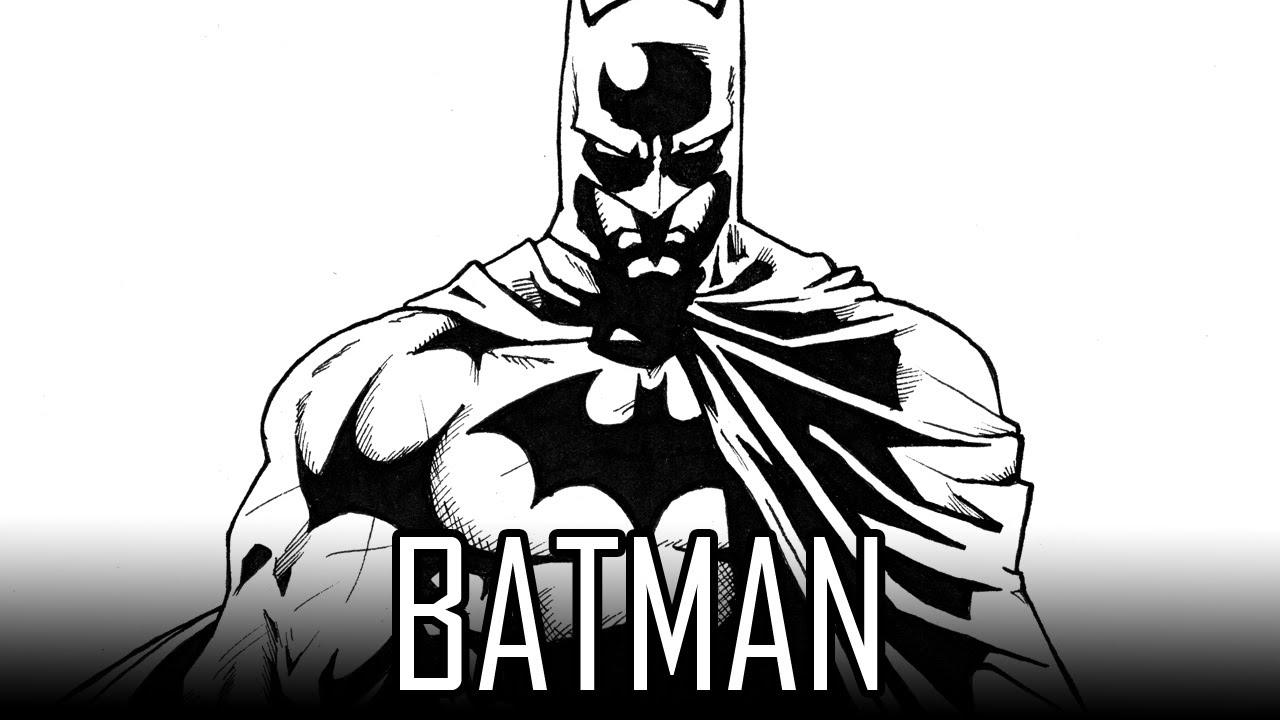 1280x720 Draw Batman - Cool Batman Drawings