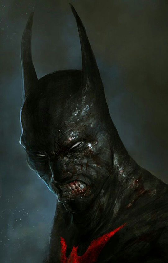 540x844 Zombie Batman - Cool Batman Drawings