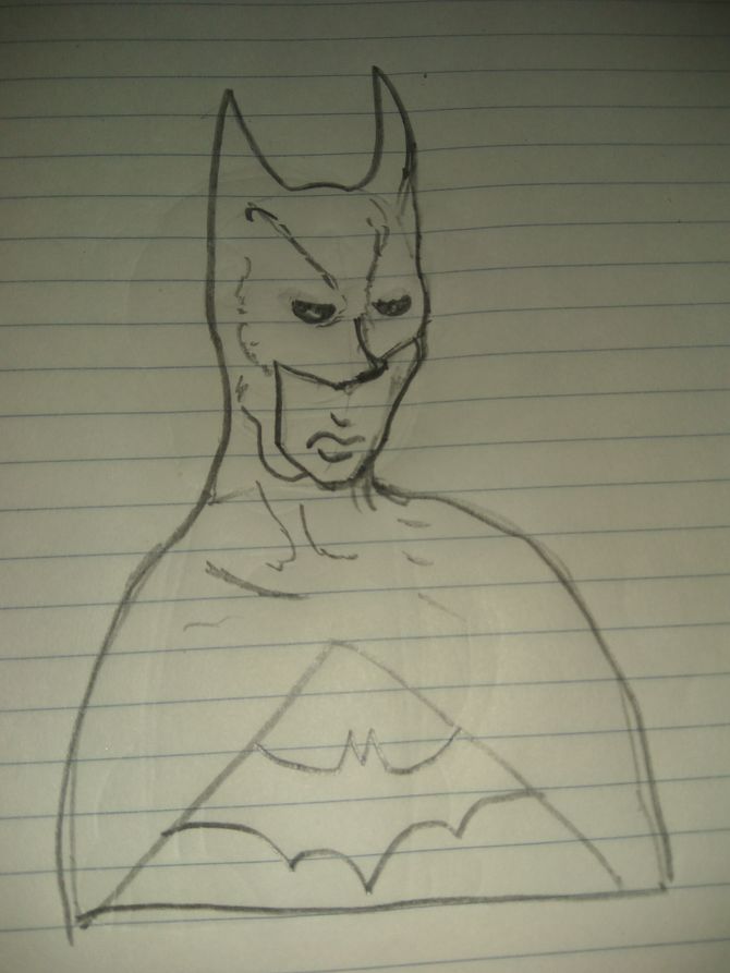 670x893 Ways To Draw Batman - Cool Batman Drawings