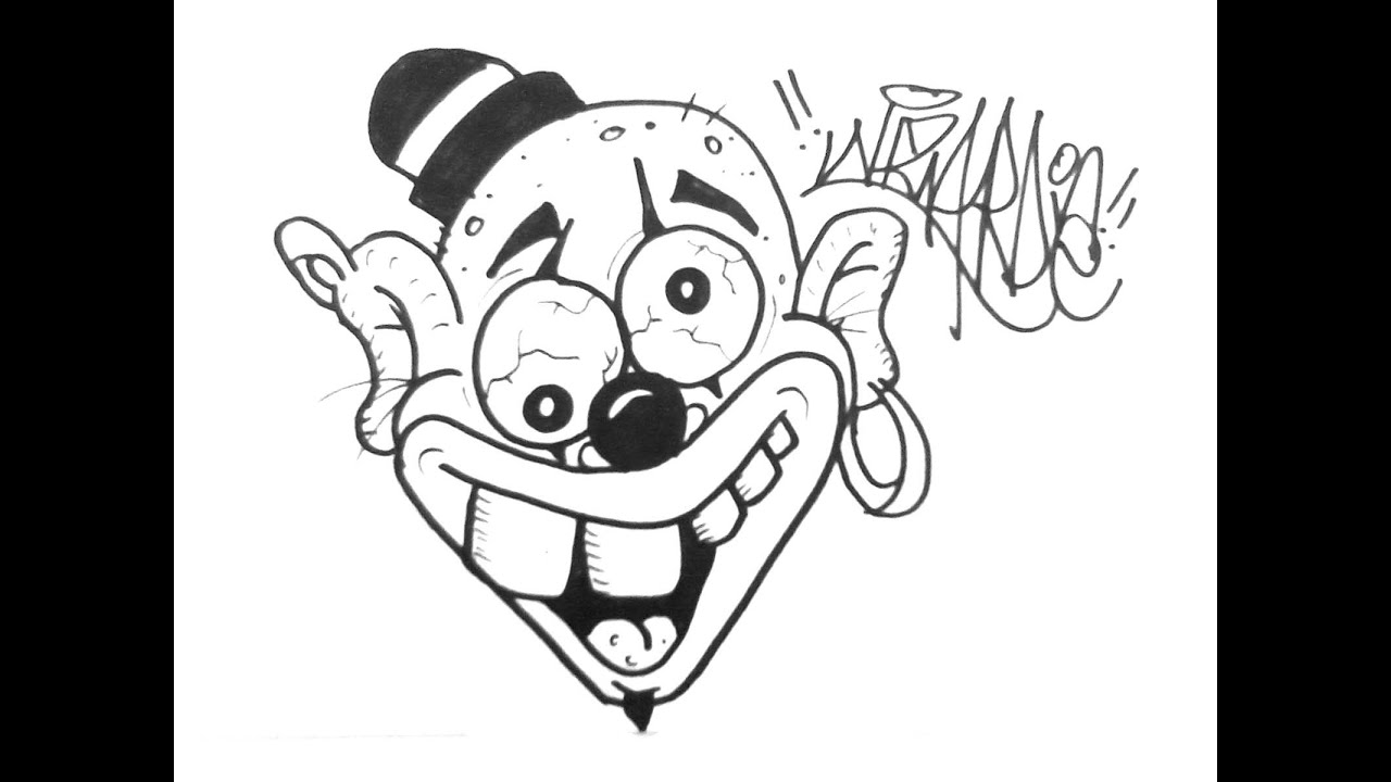 1280x720 How To Draw A Funny Clown - Cool Clown Drawings