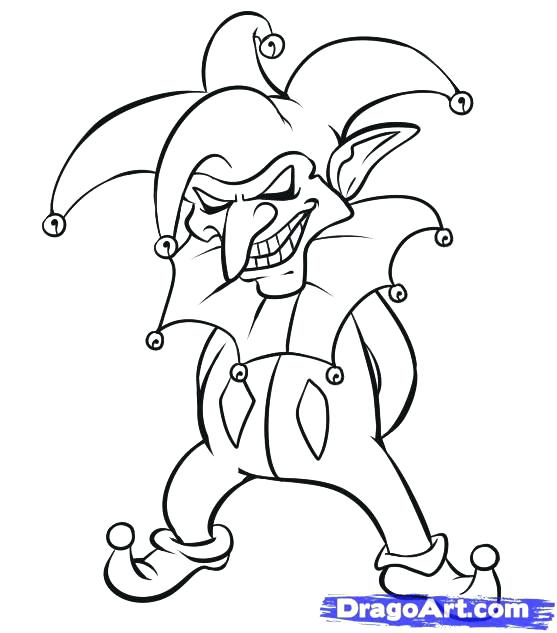 Cool Clown Drawings Scary Clown Coloring Pages Clowns Coloring - Cool C...