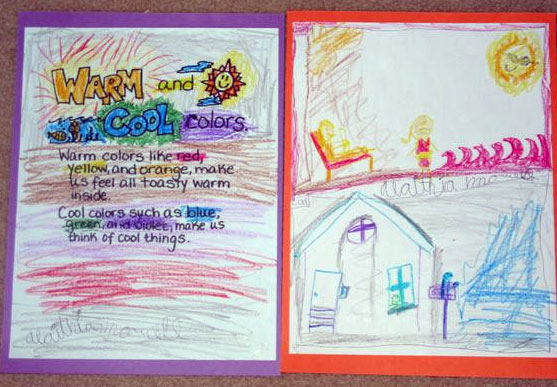 557x387 The Art Book - Cool Colors Drawing