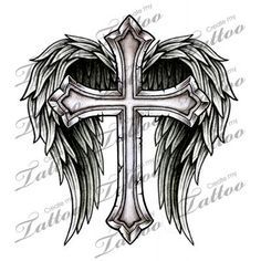 236x236 Cool Cross Drawings With Wings - Cool Cross Drawings