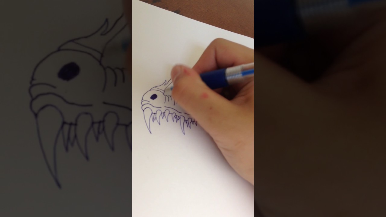 1280x720 How To Draw A Easy But Cool Sea Dragon - Cool Dragon Drawings