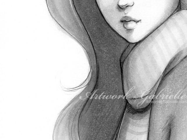 640x480 Drawing Of Girl Face Easy Pretty Drawings Art Draw Cool Drawings - Cool Drawing Art