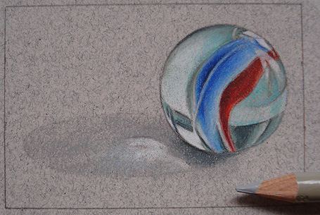 455x305 How To Draw A Marble Step - Cool Drawing Art