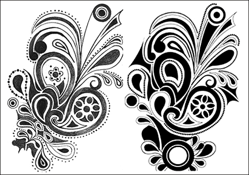 500x352 illustrator's live trace sketch to vector smashing magazine - Cool Drawing Designs Black And White